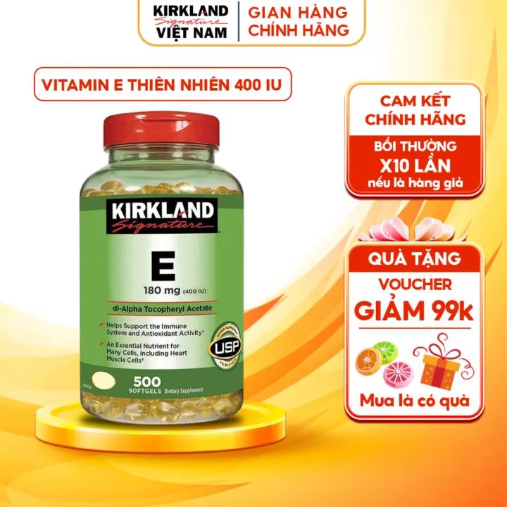 Viên uống Vitamin E Kirland của Mỹ 500 viên