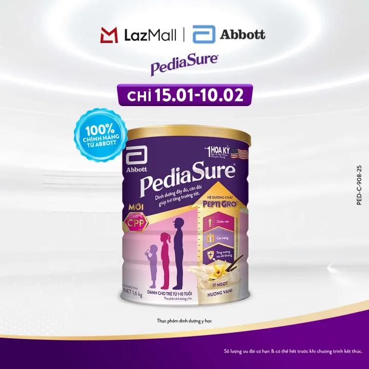 1 lon PediaSure 1-10 tuổi dạng bột hương Vani 1.6kg