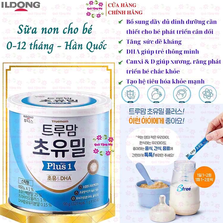 Sữa non cho trẻ sơ sinh từ 0 -12 tháng Ildong Plus 1 Hàn giúp trẻ phát triển trí não, xương, răng, tăng sức đề kháng, tiêu hóa tốt