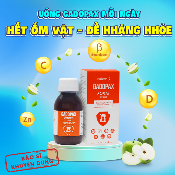 [Hàng Công Ty] GADOPAX FORTE, 100ml, Siro tăng đề kháng cho bé - Y Dược Xanh