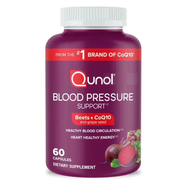 Viên bổ máu, hỗ trợ huyết áp, tim mạch Qunol Blood 3:1 Beets + CoQ10 + Grapeseed 60v USA