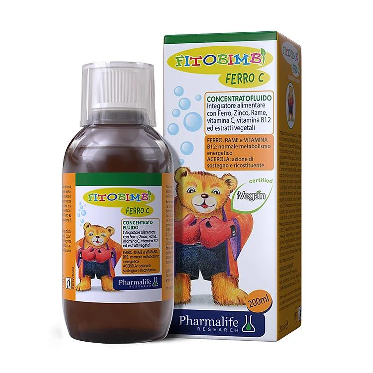 FITOBIMBI FERRO C – SIRO THẢO DƯỢC CHUẨN HÓA CHÂU ÂU BỔ SUNG SẮT VÀ KẼM CHO TRẺ (200ML)