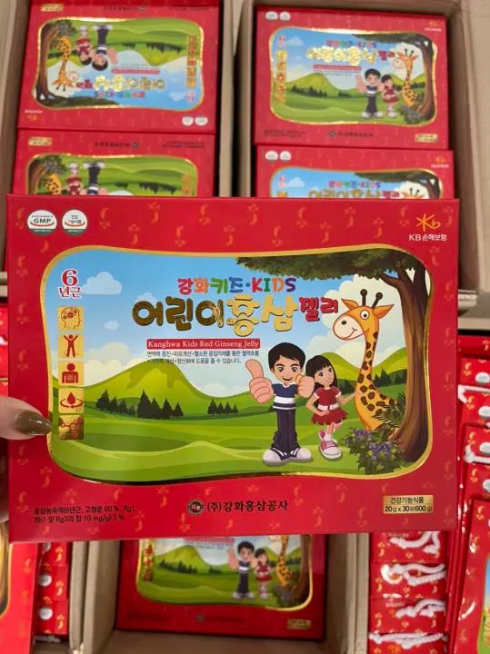 Thạch Hồng Sâm BaBy Hươu Cao Cổ Cho Bé Hàn Quốc Hộp 30 Gói