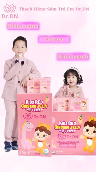 Thạch hồng sâm Dr. DN sản xuất tại Hàn quốc, sản phẩm giúp bổ sung dinh dưỡng tăng cường sức đề kháng, tăng vị giác giúp ăn ngon hơn