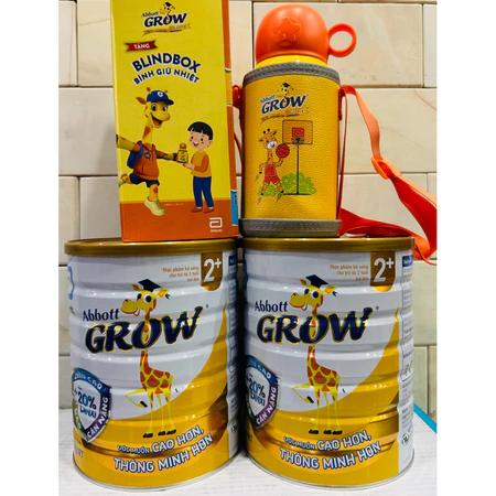 Lon sữa bột hươu cao cổ Abbott Grow 2+ 1,6kg