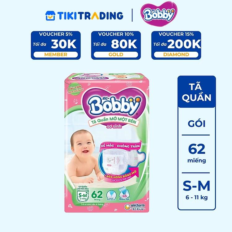 Tã/bỉm quần Mở Một Bên Bobby