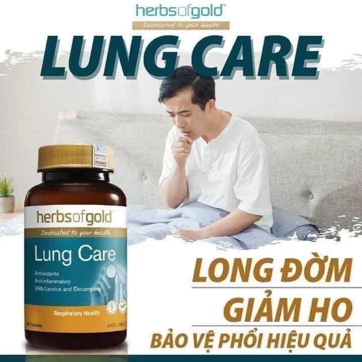 Thải độc phổi Lung Care Herbs Of Gold, 60 viên Herbs Of Gold
