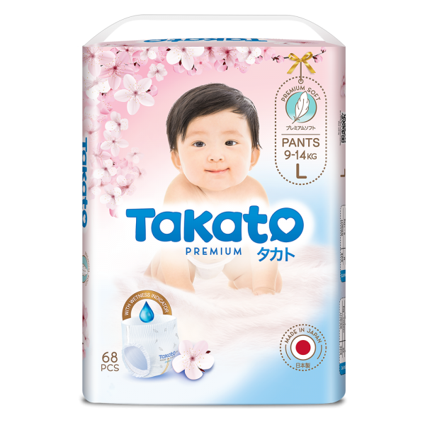 Tã quần Nhật Bản Takato siêu mềm mại (L, 68 miếng)