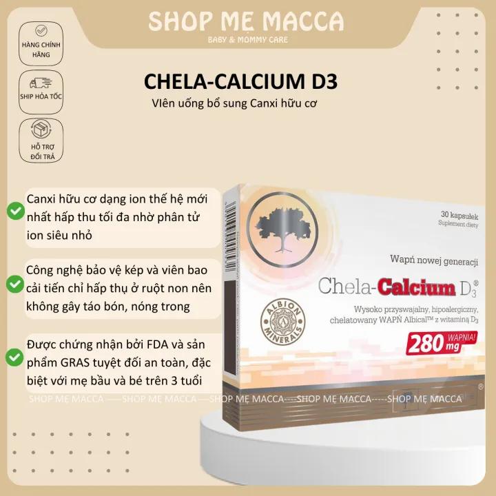 Canxi hữu cơ Chela - Calcium D3 cho mẹ bầu và sau sinh