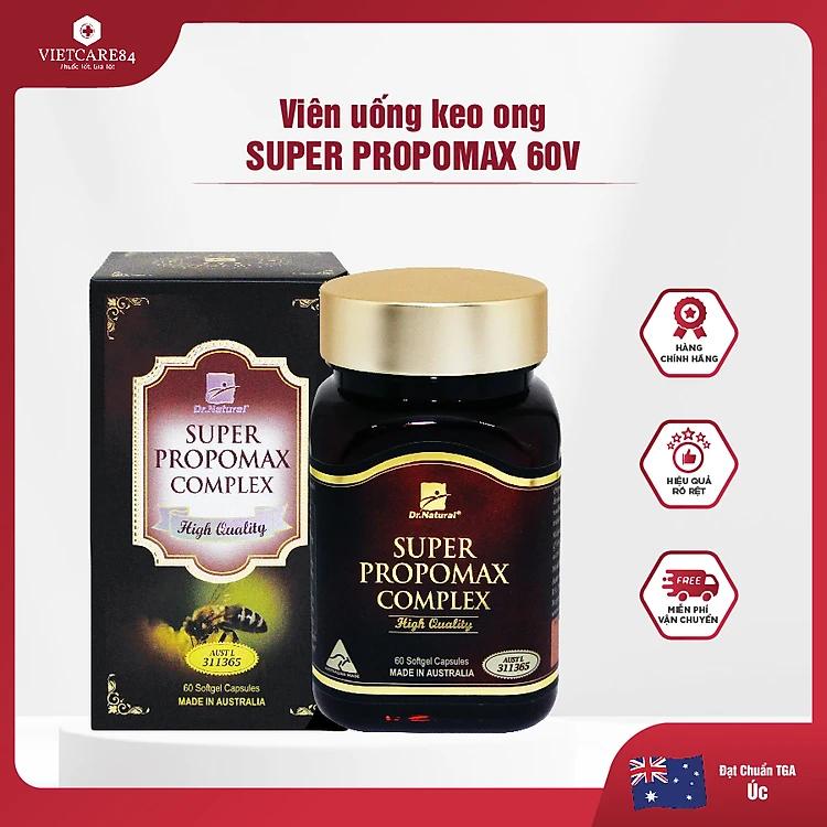 Viên uống keo ong tăng cường hệ miễn dịch, tăng sức đề kháng nhập khẩu chính hãng Úc SUPER PROPOMAX COMPLEX (60 viên)
