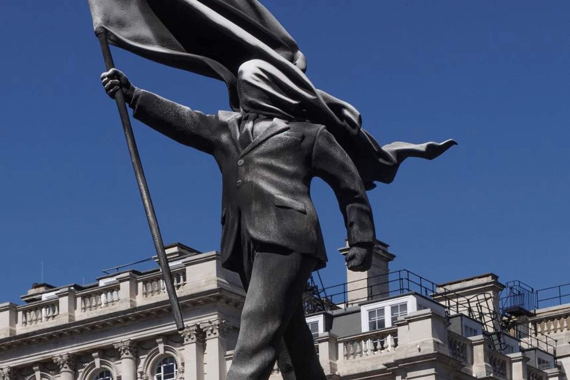 Close up shot of the statue