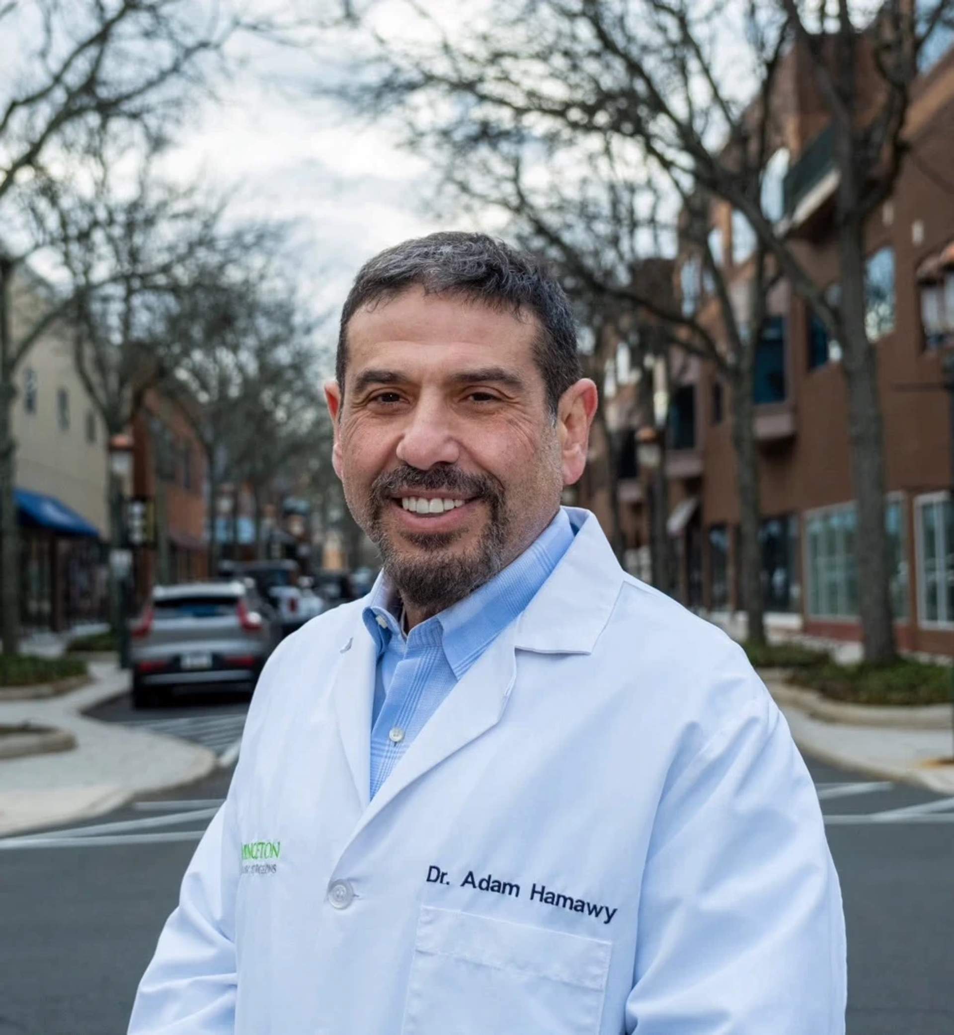 Portrait of Dr. Adam Hamawy, who won the New Jersey Democratic primary for Congress