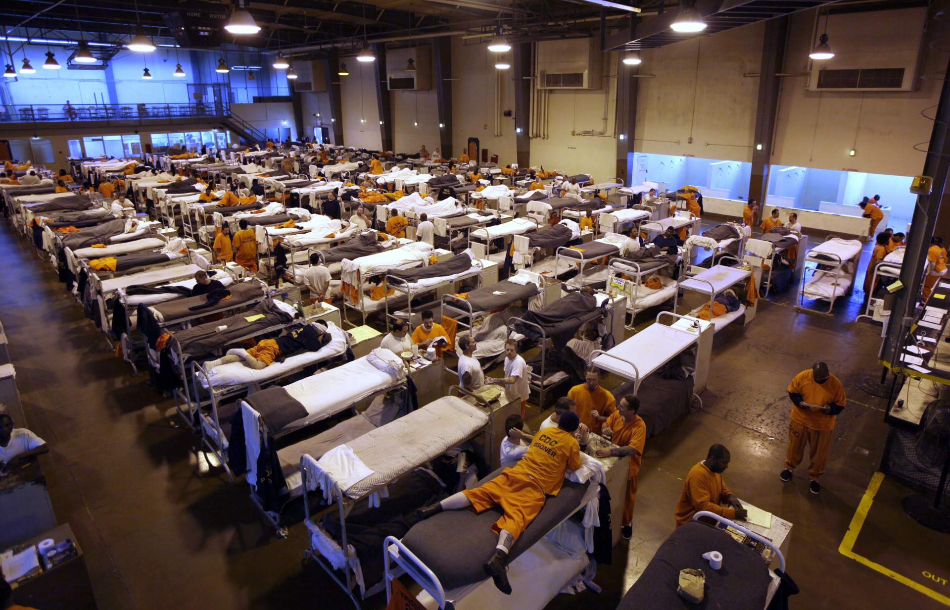 Image of Overcrowded Jail Conditions.