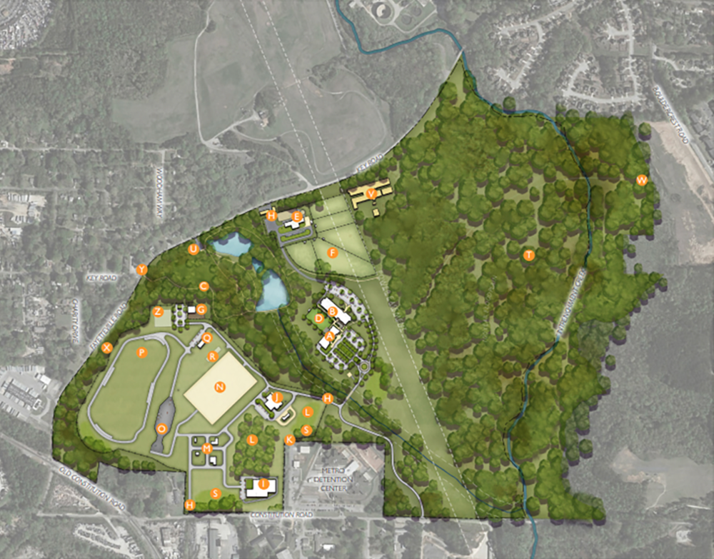 Proposed map of 85 acre, $100 million + cop city