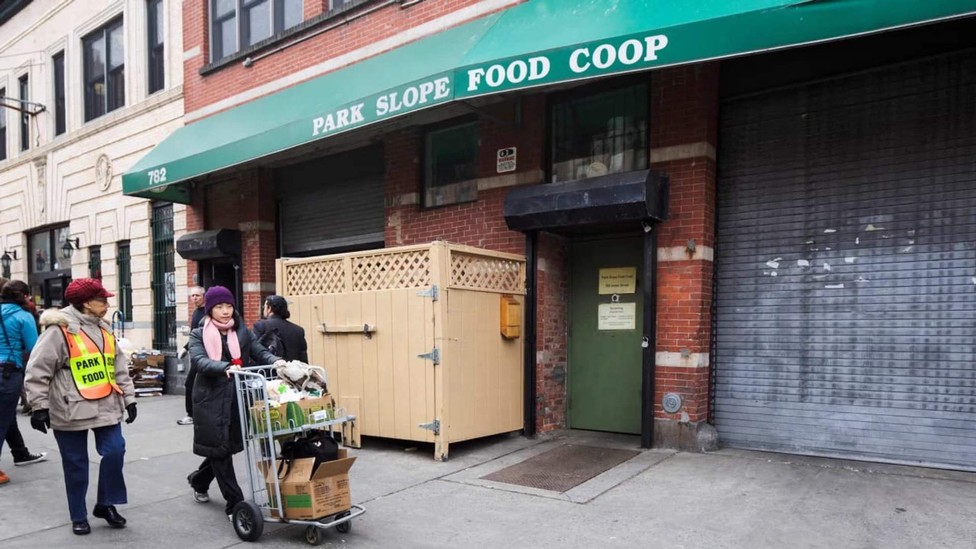 Exterior of the Park Slope Food Coop in Brooklyn, New York