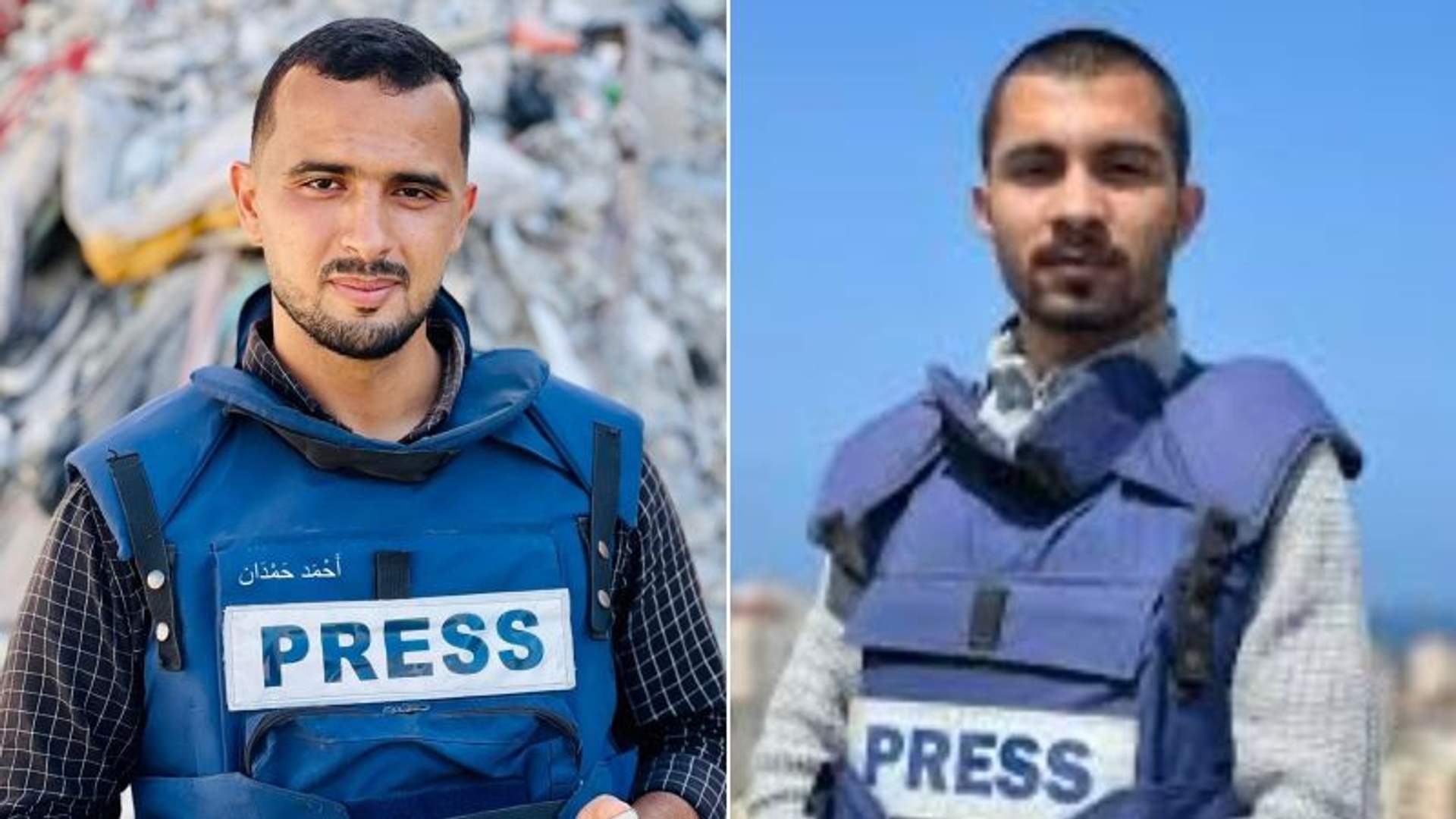 Ismail Al-Ghoul and Rami Al-Rifi Two Al-Jezerra Journalists killed in air strike