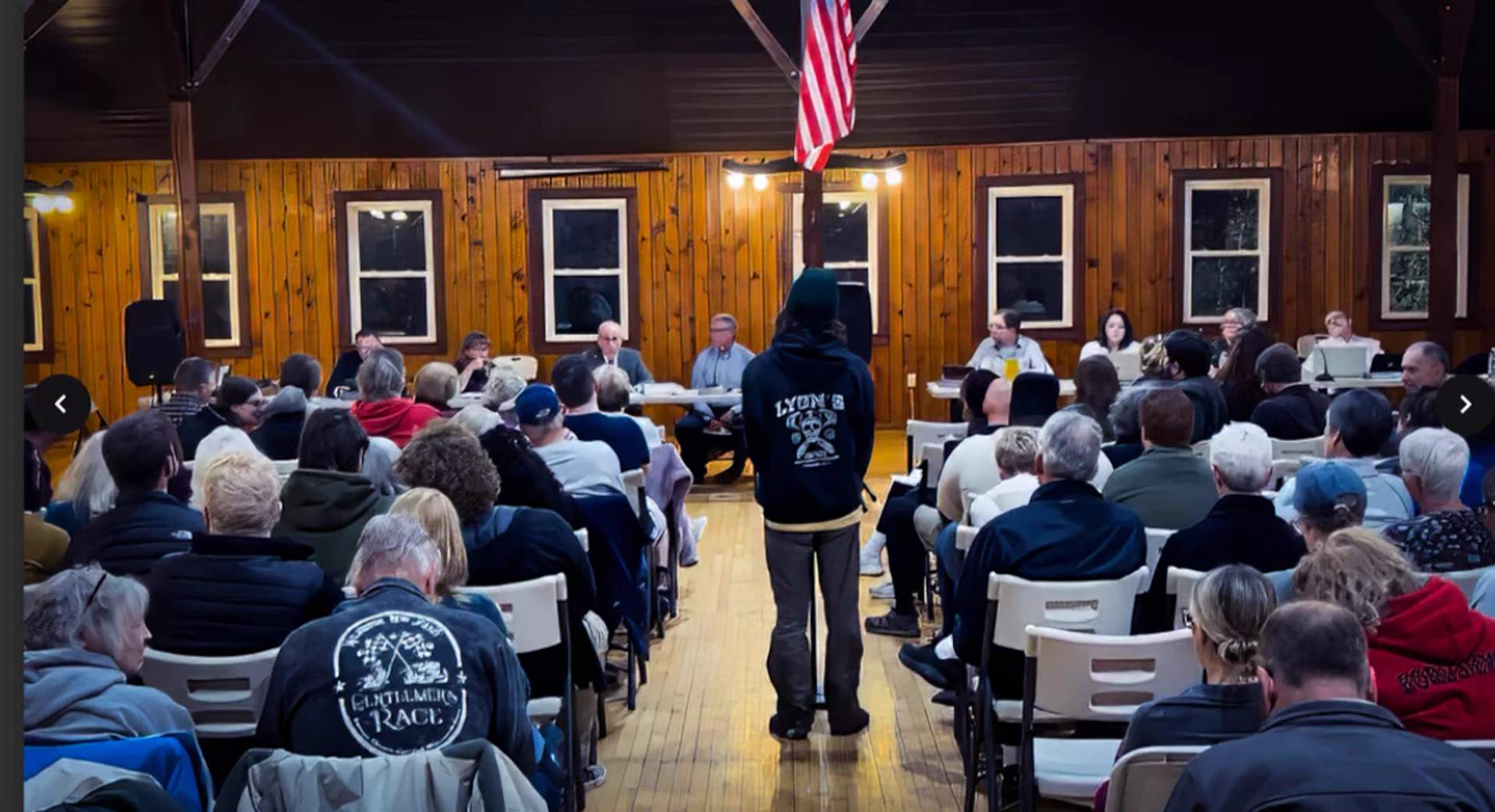 Resident speaks at Andover Township Land Use Board meeting on April 21