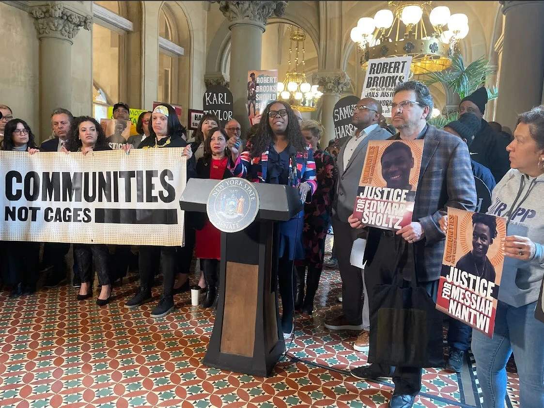 Protesters call for prison reforms and an end to solitary confinement as they push for increased oversight and accountability in the correctional system amid an ongoing correctional officer strike.