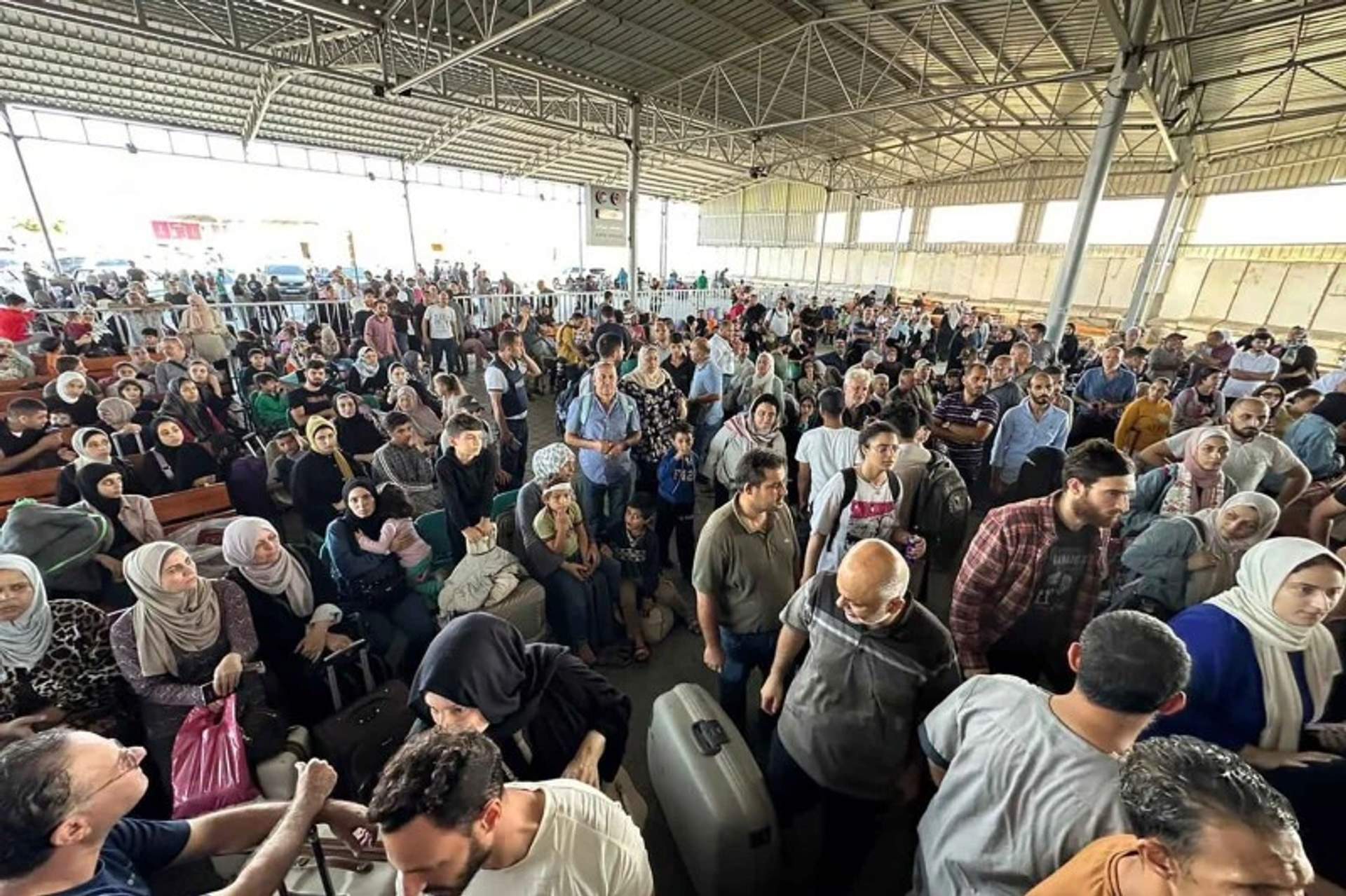 The Rafah border crossing between Gaza and Egypt [Rafah Crossing - Nov 1, 2023 - Yasser Qdeih]