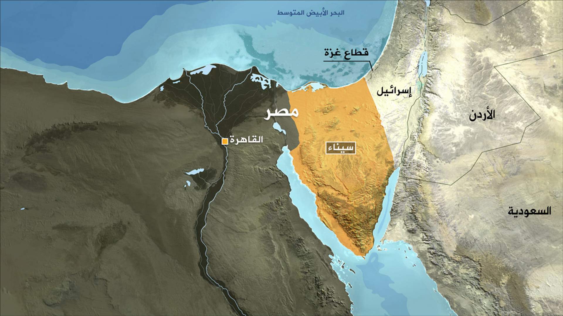 Infographic - Map showing proposed area for Palestinian migration.