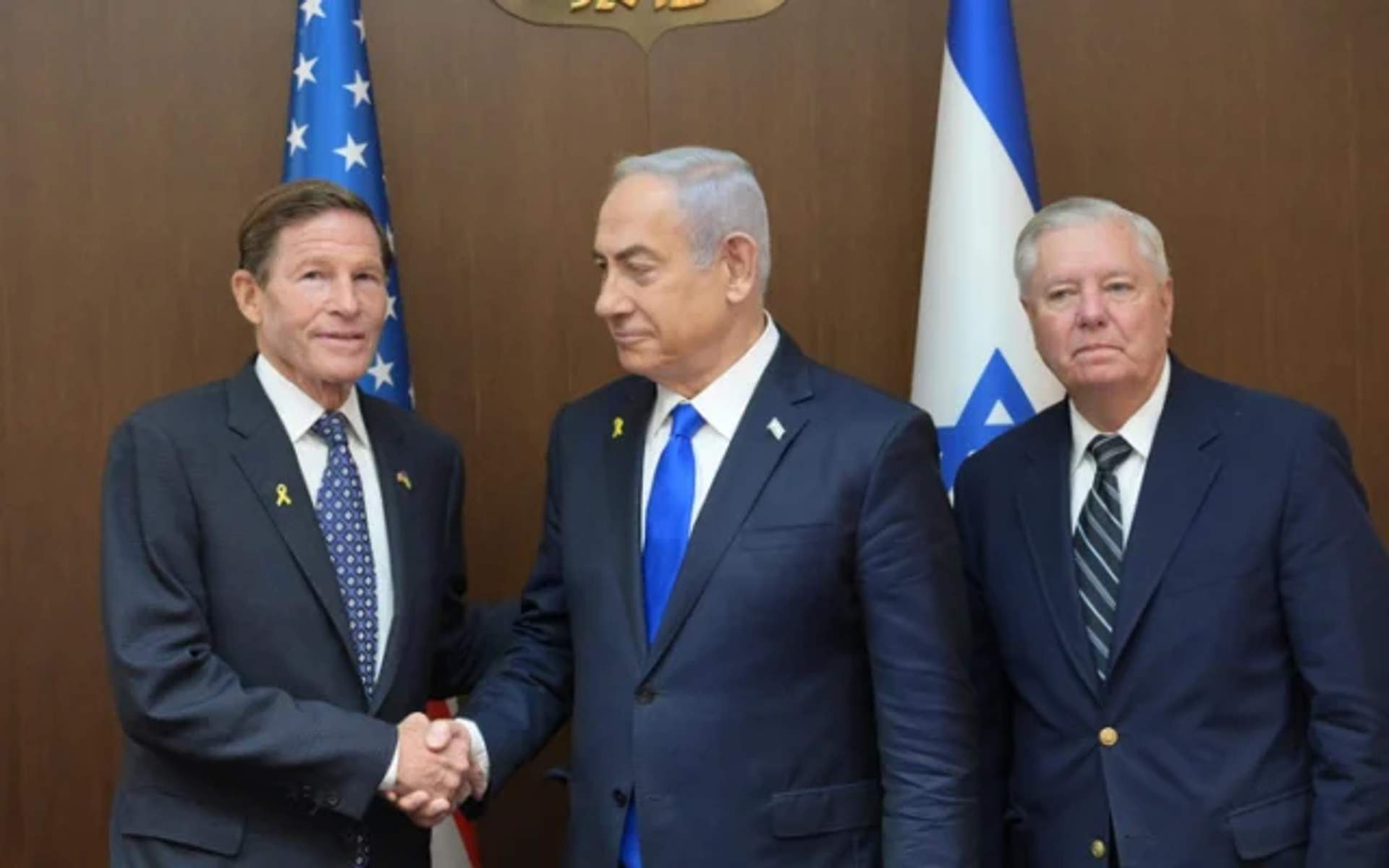 Benjamin Netanyahu meeting with Lindsey Graham in Jerusalem