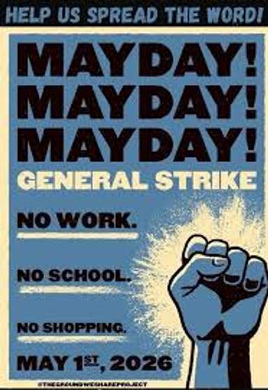 Mayday Protest Flyer