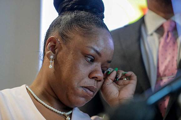 Tomika Miller widow of Brook's during her victim impact statement at the hearing