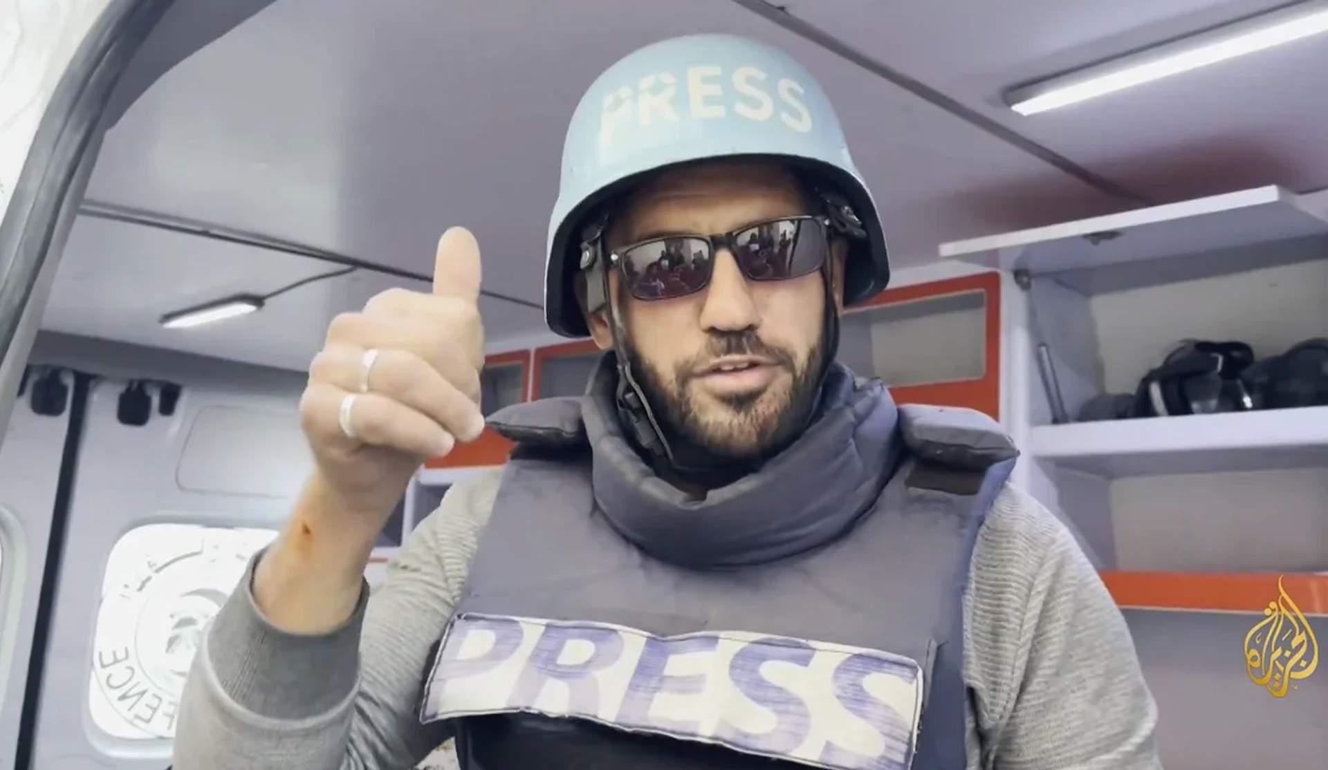 Ahmed al-Louh, Al Jazeera photojournalist. Killed by Israeli airstrike on Civil Defence post in Nuseirat Camp, central Gaza, December 15, 2024.