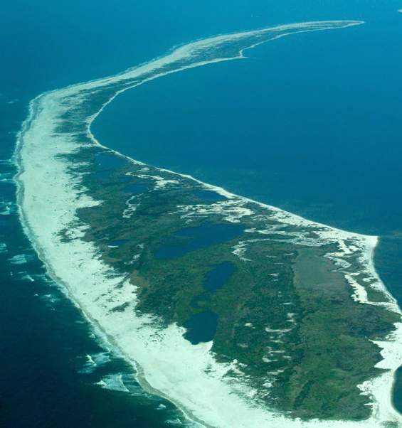 Aerial Photo of Horn Island by photographer Walter Anderson