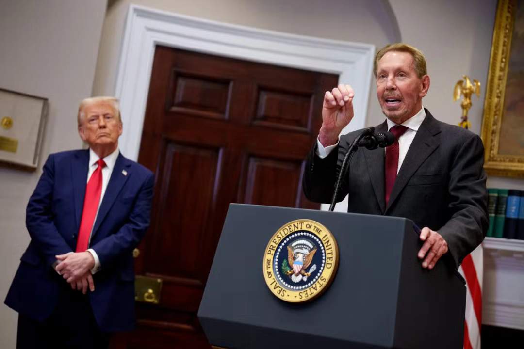 Larry Ellison speaks about AI infrastructure 'Project Stargate' - [Roosevelt Room White House, DC - Jan 21, 2025]