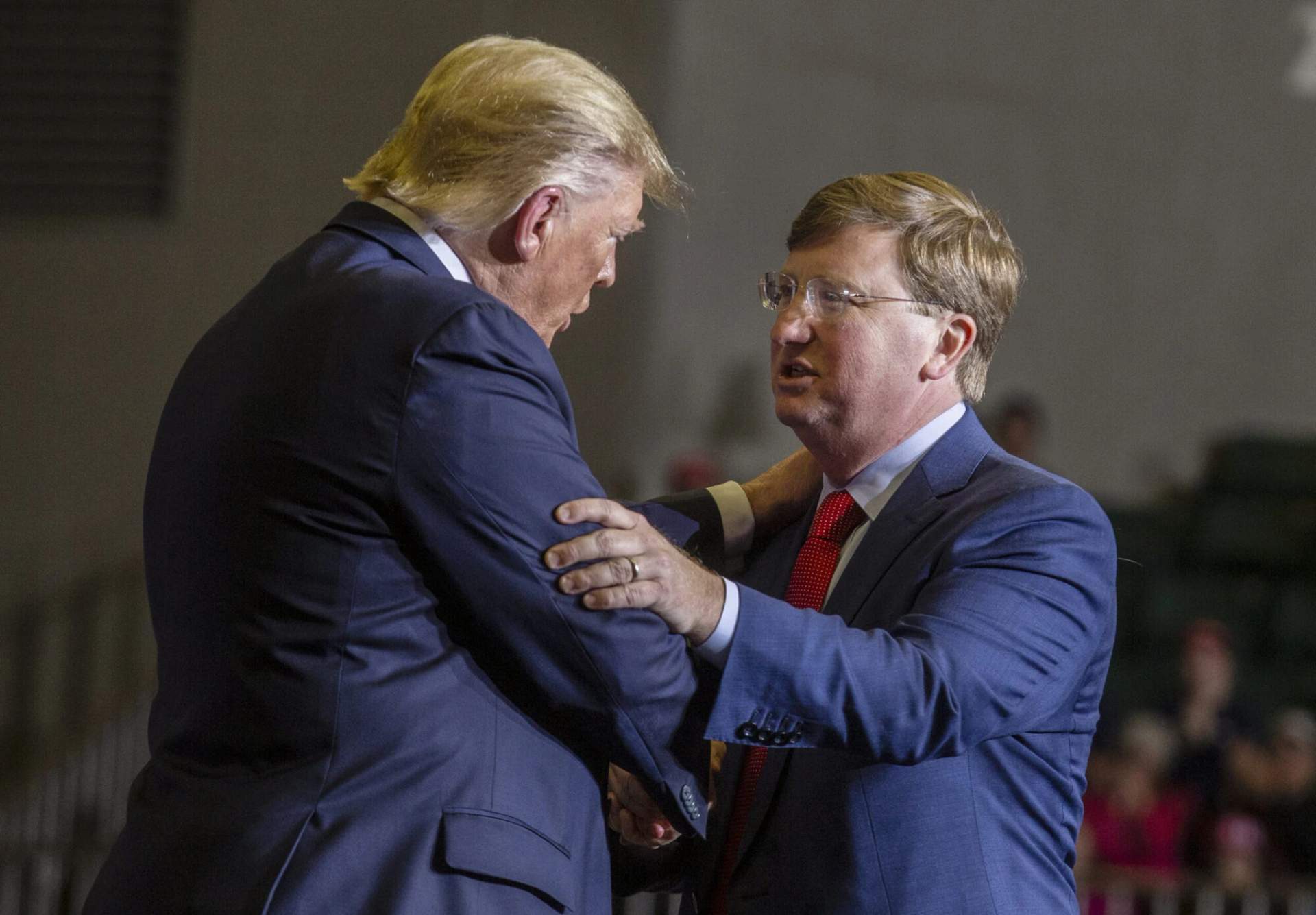 Donald Trump and his biggest ass kisser Tate Reeves