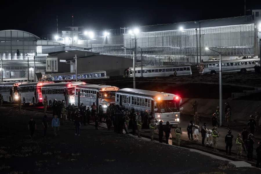 El Salvador's mega-prison CECOT.