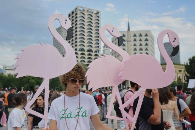 Albania's Flamingo Revolution: Thousands Rise Against Kushner's Colonial Playground on Pristine Shores