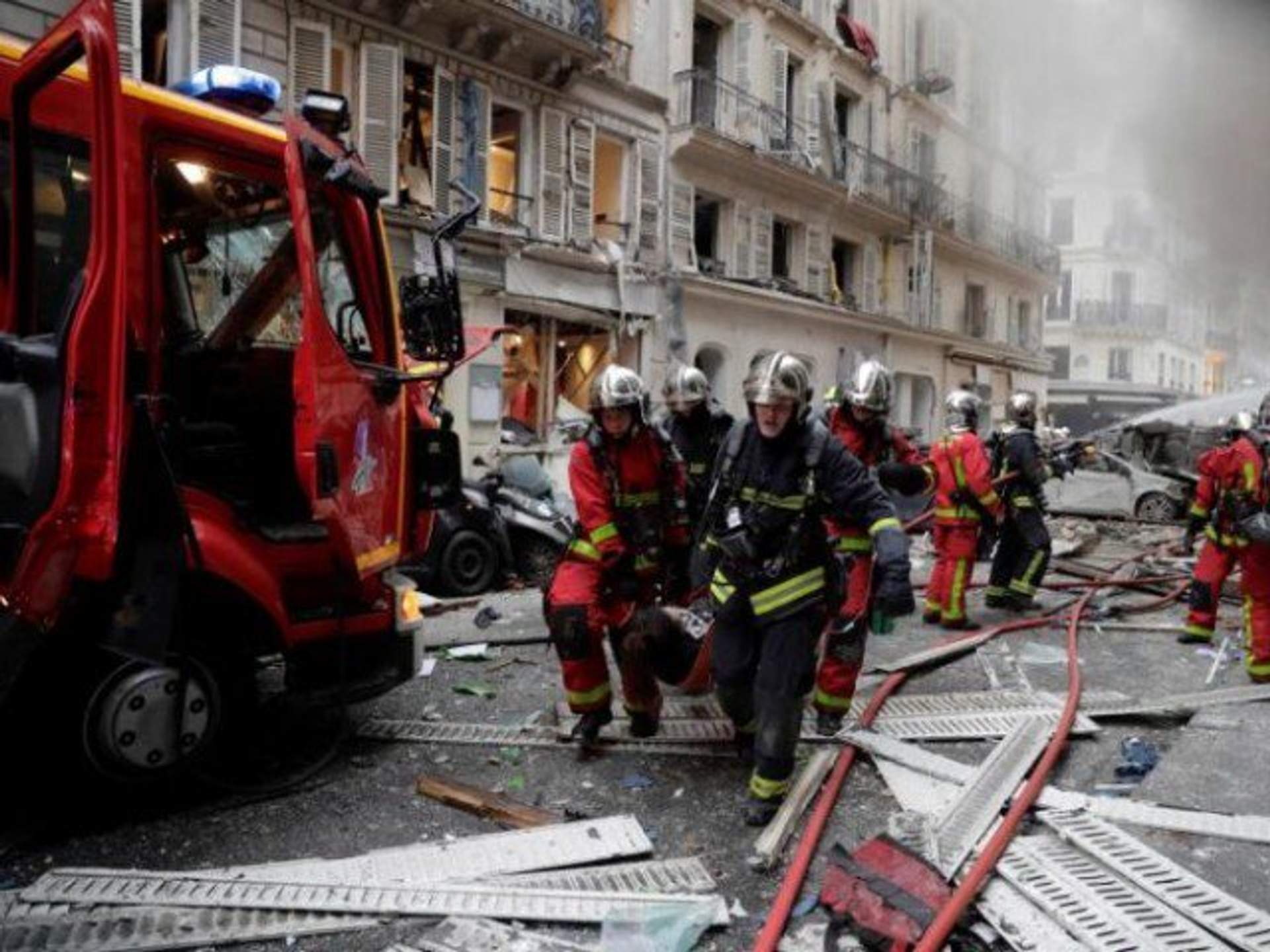 Rue de Trevise in Paris following the gas line explosion, January 2019