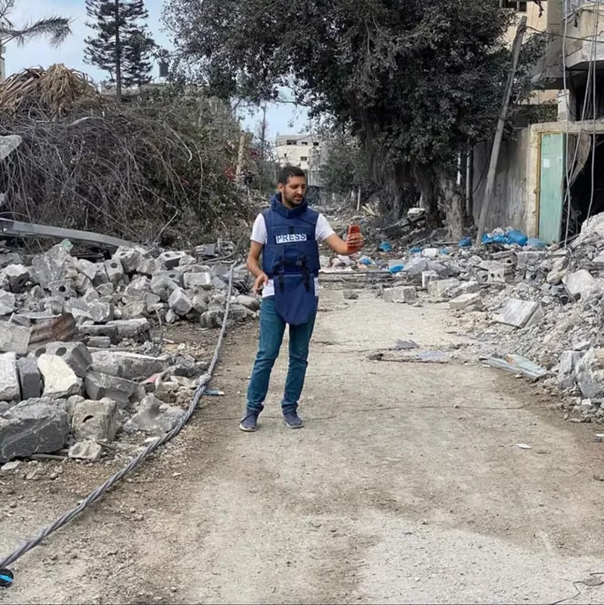 Roshdi Sarraj, Ain Media co-founder and photojournalist, age 31. Killed by Israeli airstrike on his home in western Gaza City, October 22, 2023.