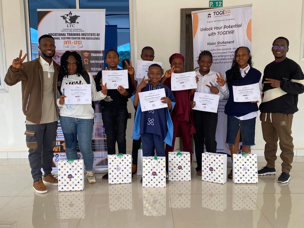 Students receiving their certificates at the close of Togeva Summer School 2026