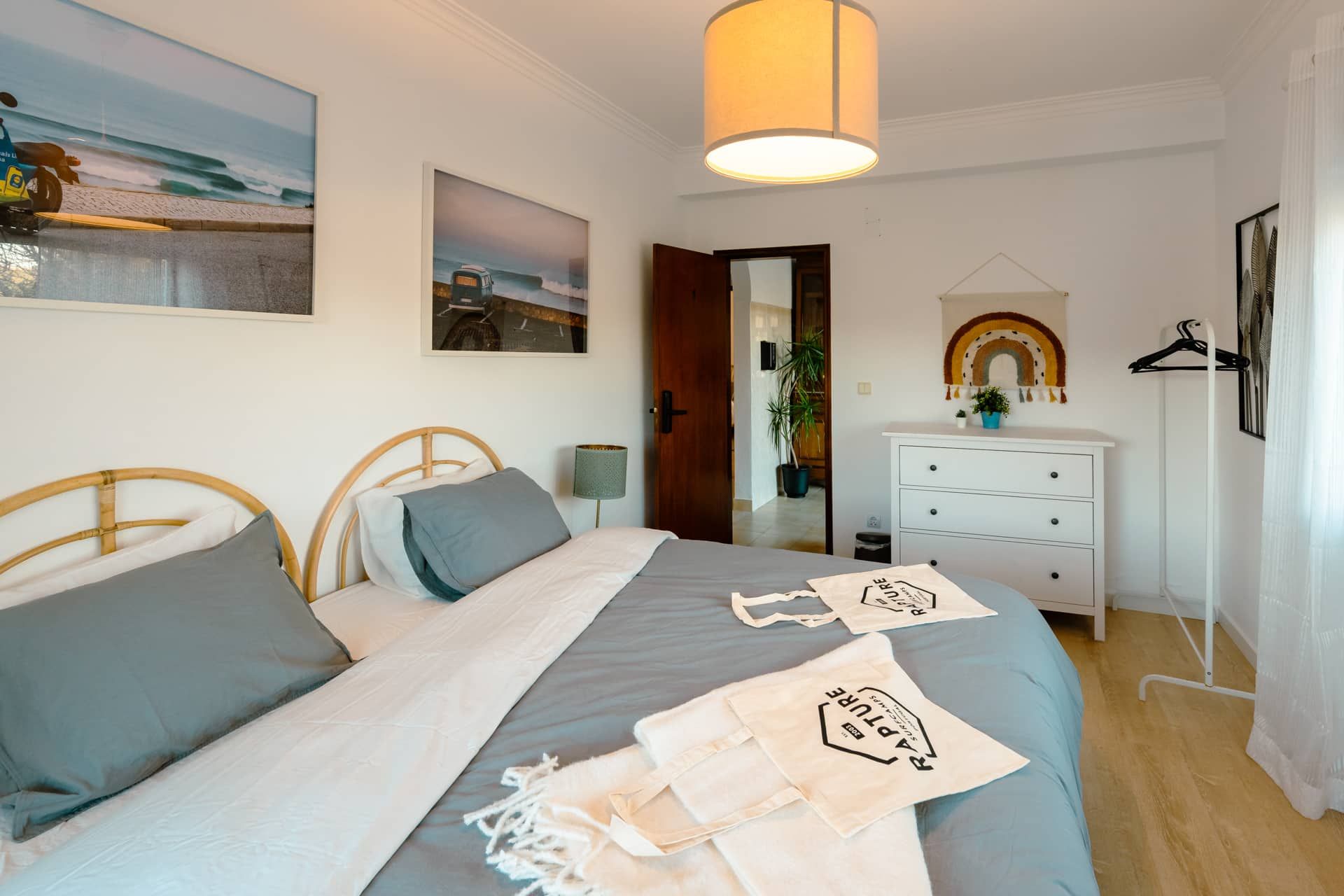 Two beds at aparment B in Rapturecamps ericeira