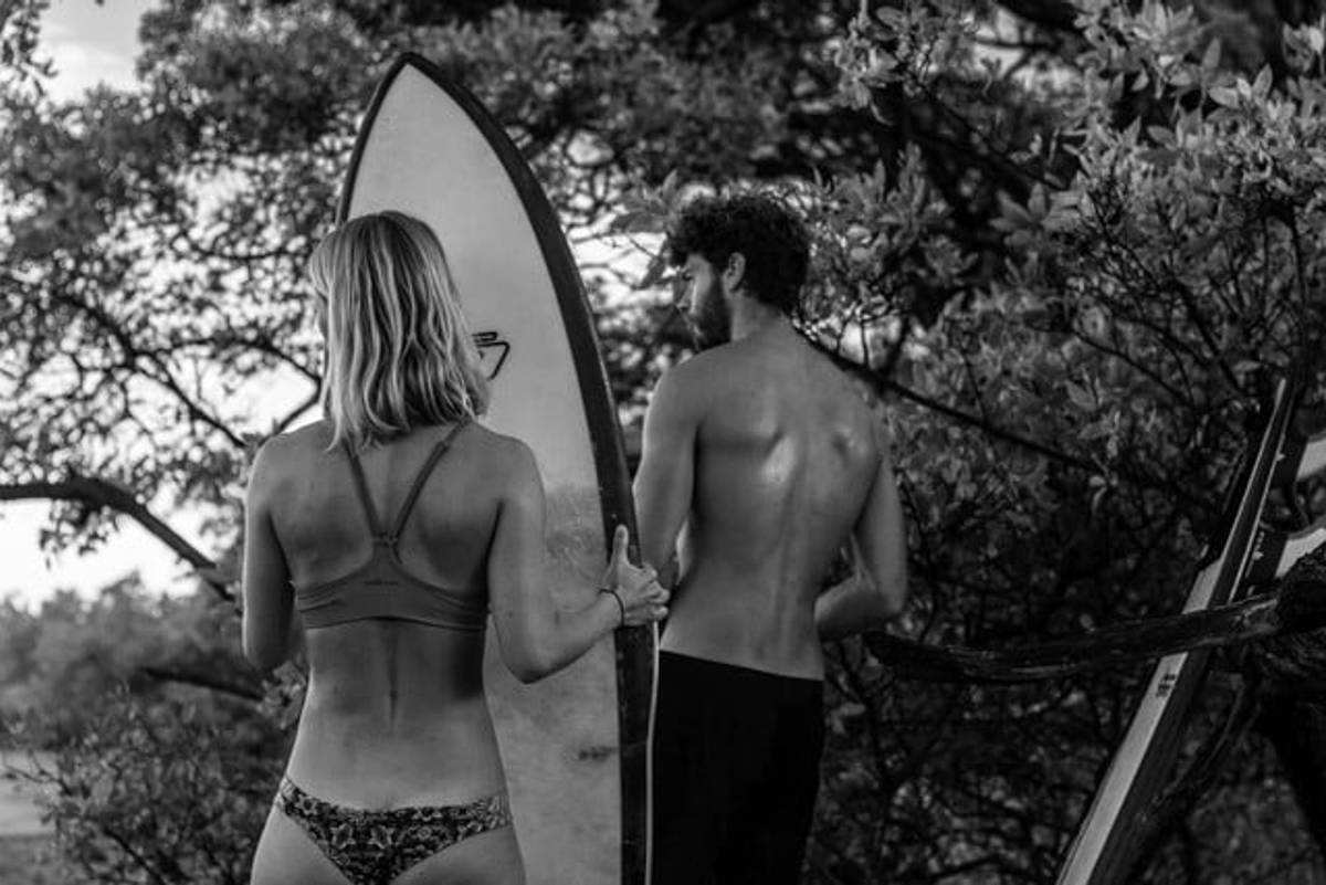 Surfer Couple in Costa Rica