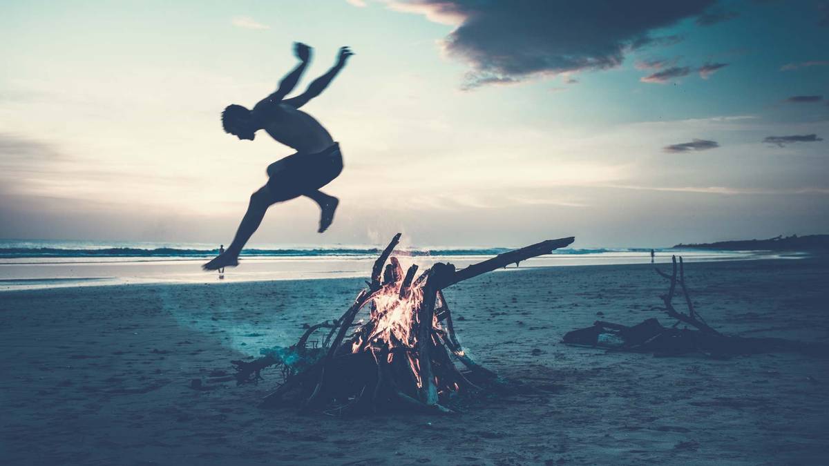 Bonfire on the Beach