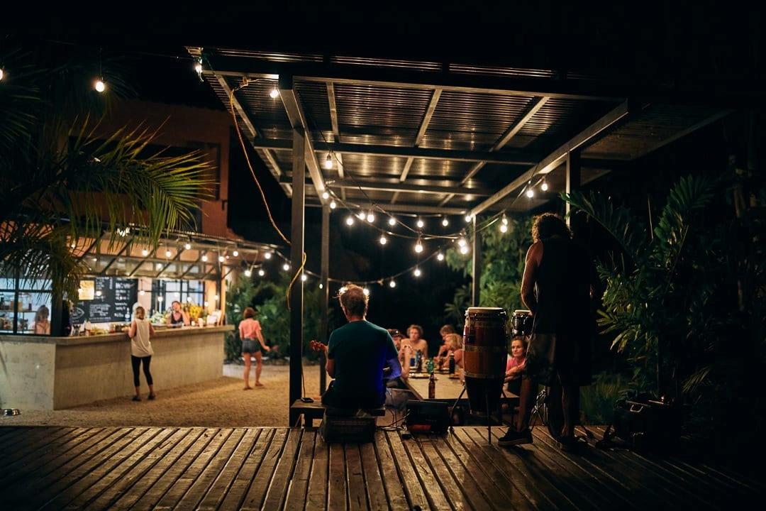the inside minimal lounge from a surfcamp