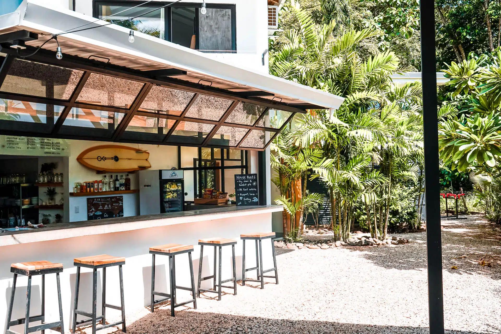 Rapture Surfcamp Costa Rica Bar Area