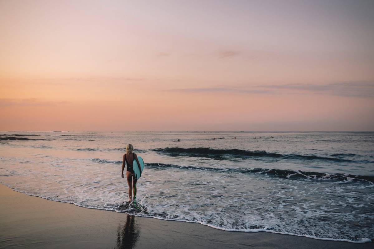 Surfing in Bali