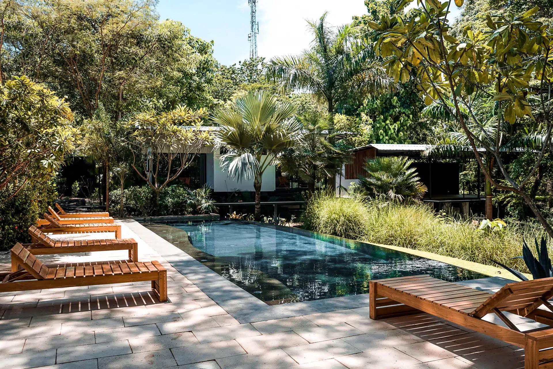 Rapture Surfcamp Costa Rica Avellanas Pool Area