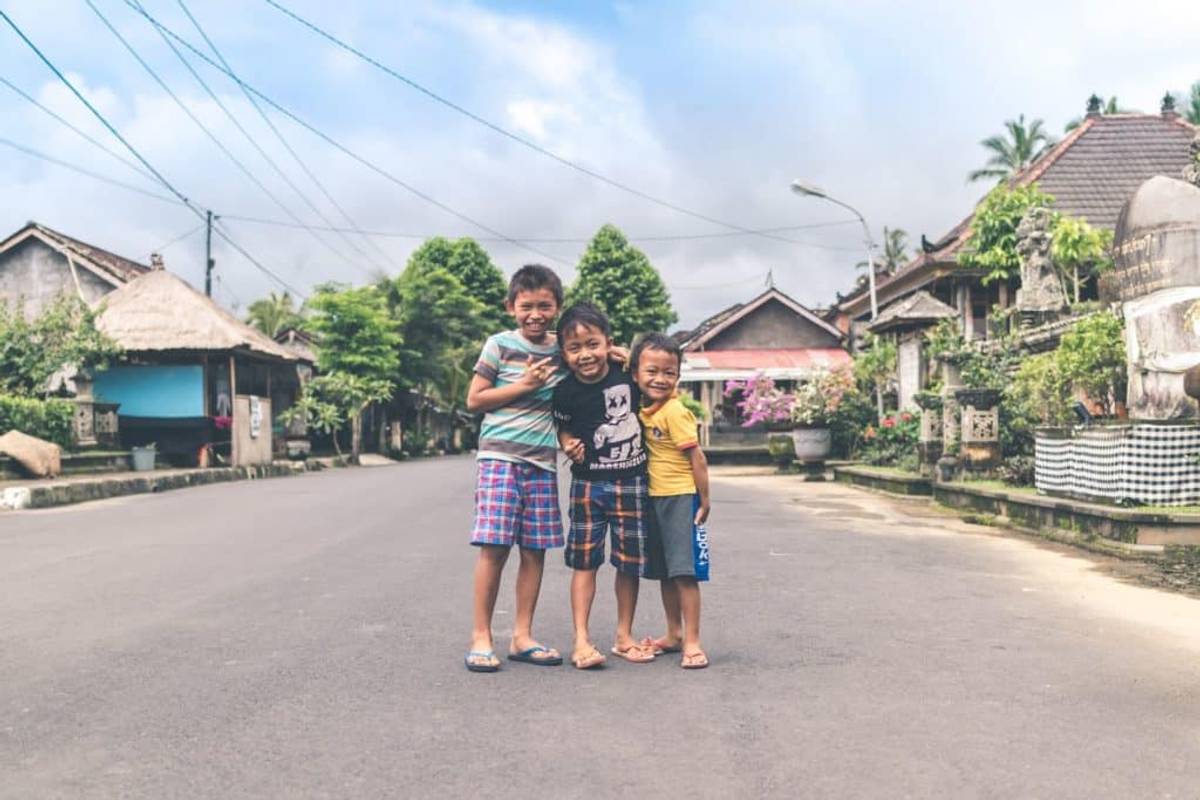 Local boys in Bali