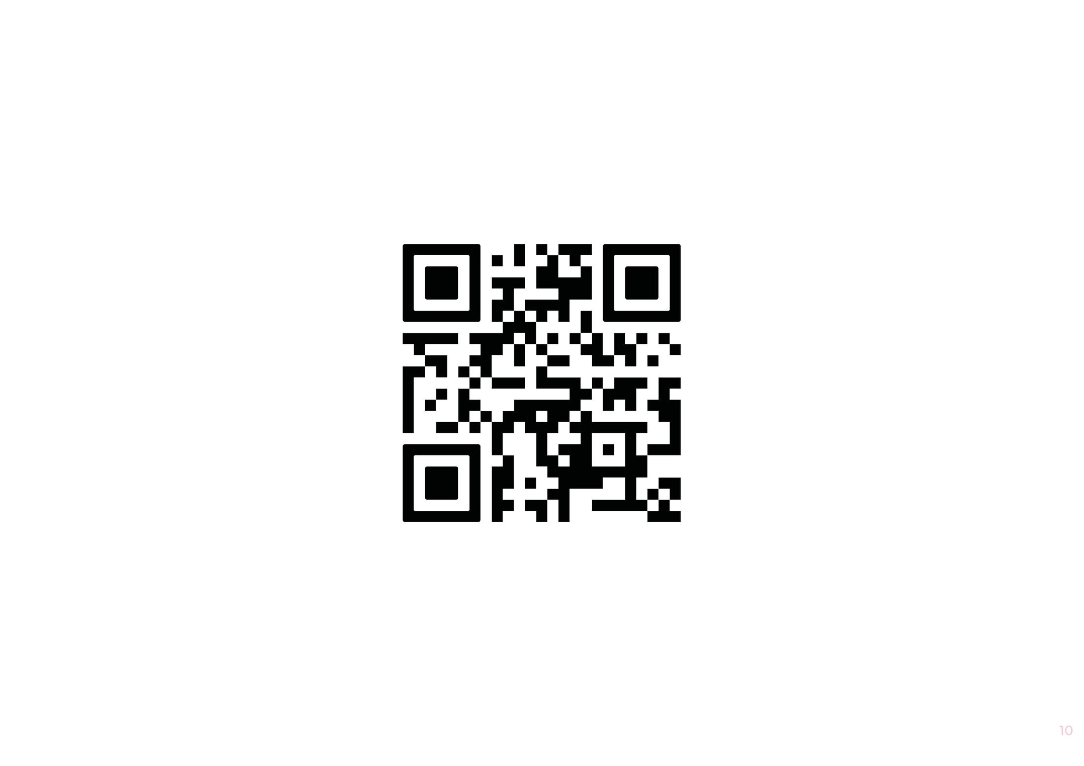 A QR Code in black and white