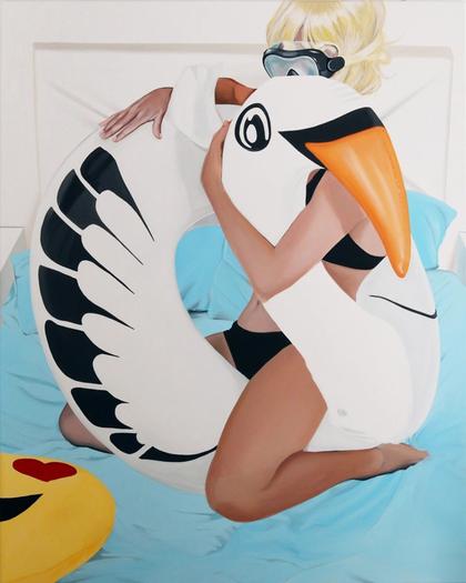 Artwork Leda and the Swan by Joana Lucas