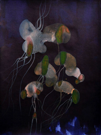 Artwork Medusa IV (Gold Series) by Magda Krawcewicz