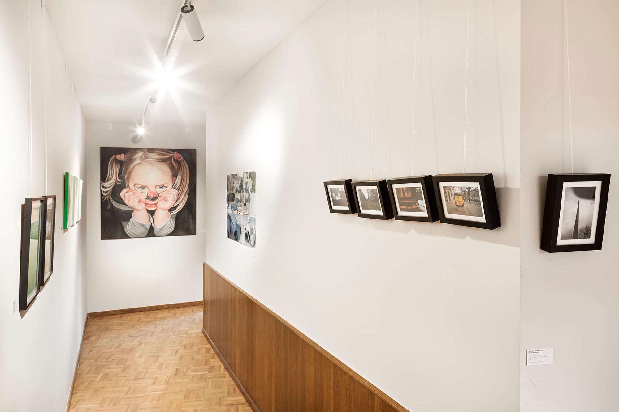 artworks in a pop up gallery, gallery weekend berlin