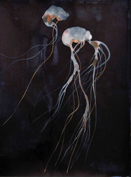 Artwork Medusa III (Gold Series) by Magda Krawcewicz