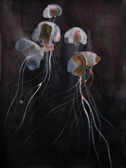 Artwork Medusa II (Gold Series) by Magda Krawcewicz